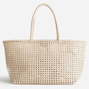 Madewell the handwoven cane tote Alabaster